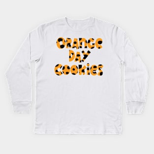 Orange day cookies Kids Long Sleeve T-Shirt